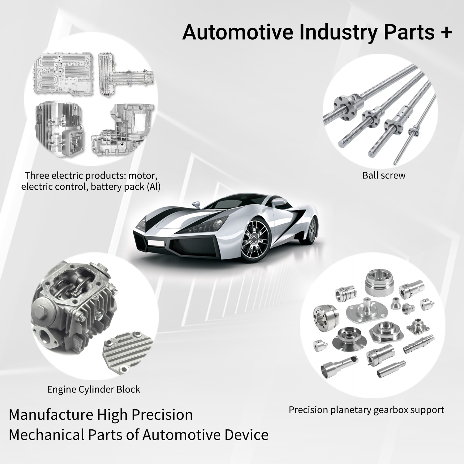 Automotive industry Parts diecasting parts Ball screw