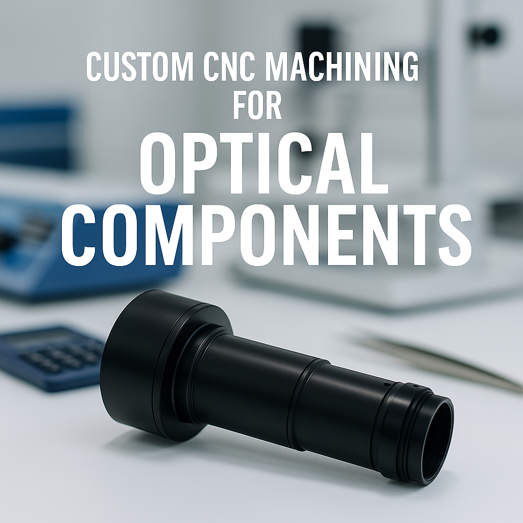 Custom CNC Machining for Optical Components – High-End Black Anodized Lens Barrel