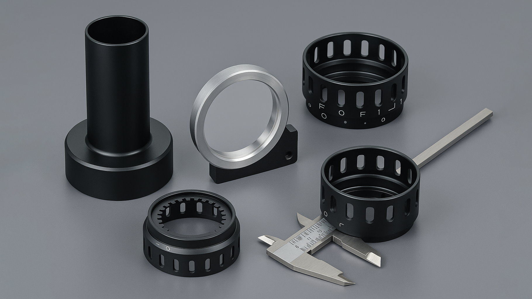 Precision CNC Machined Optical Components – Custom Lens Mounts & Aluminum Parts Showcase